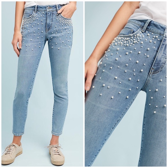 Anthropologie Denim - Anthropologie Pilcro High Rise Pearl Skinny Jeans
